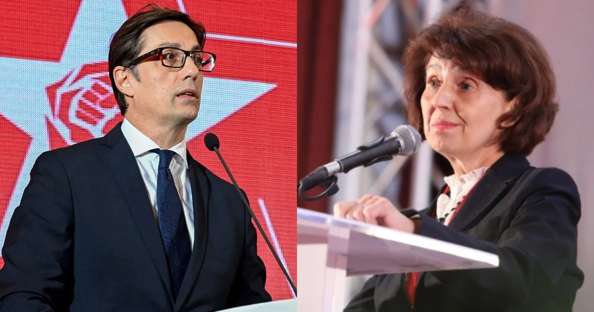 Zgjedhjet presidenciale  Siljanovska dhe Pendarovski përballen në rrethin e dytë